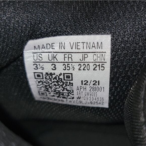 Adidas Drop Step J Black Vivid Red Big Kids Size 3.5 - Picture 6 of 13